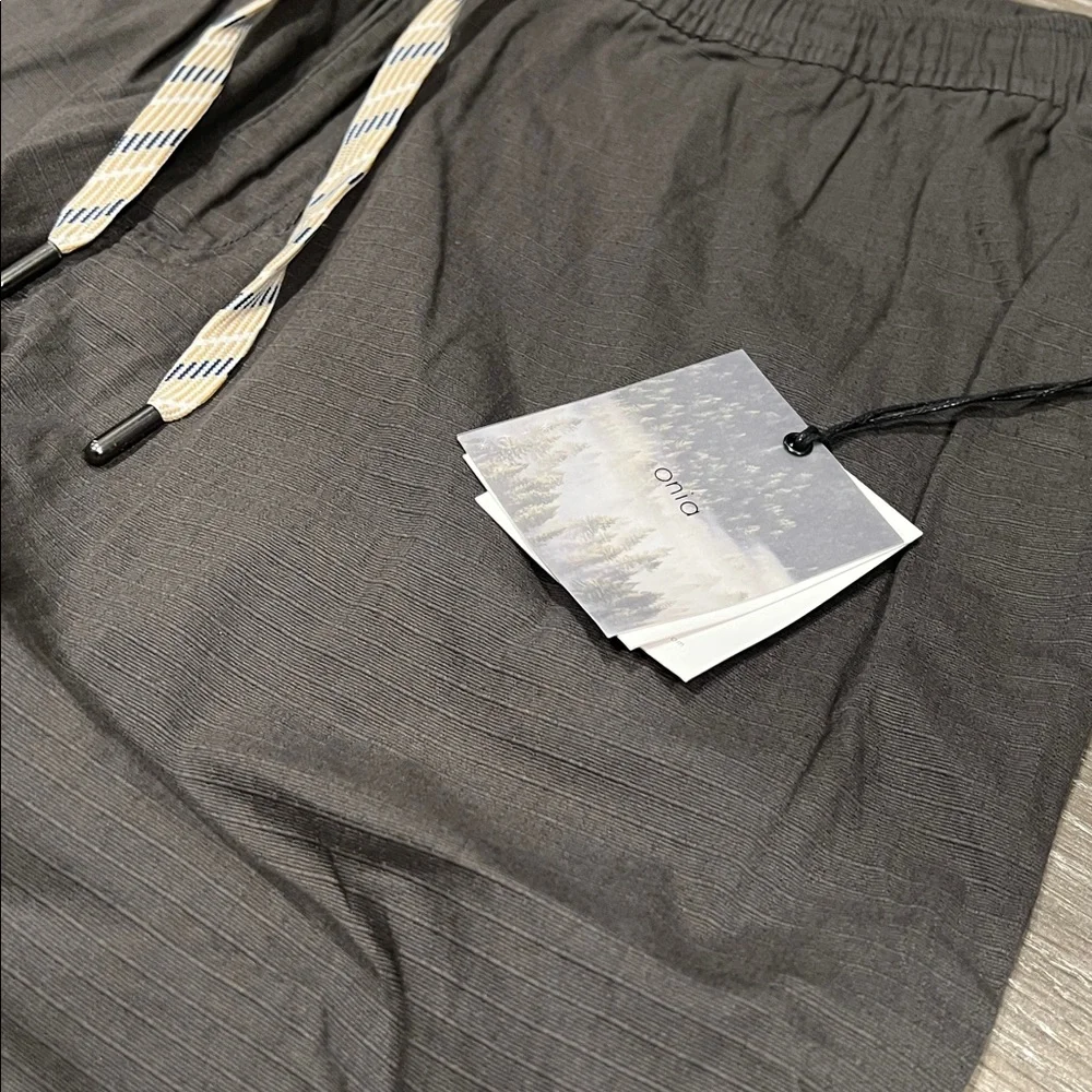 Onia Charcoal Men's RipStop Joggers with Drawstring